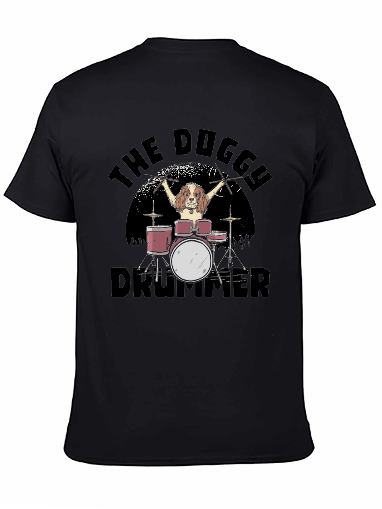 The Doggy Drummer Graphic T-Shirt
