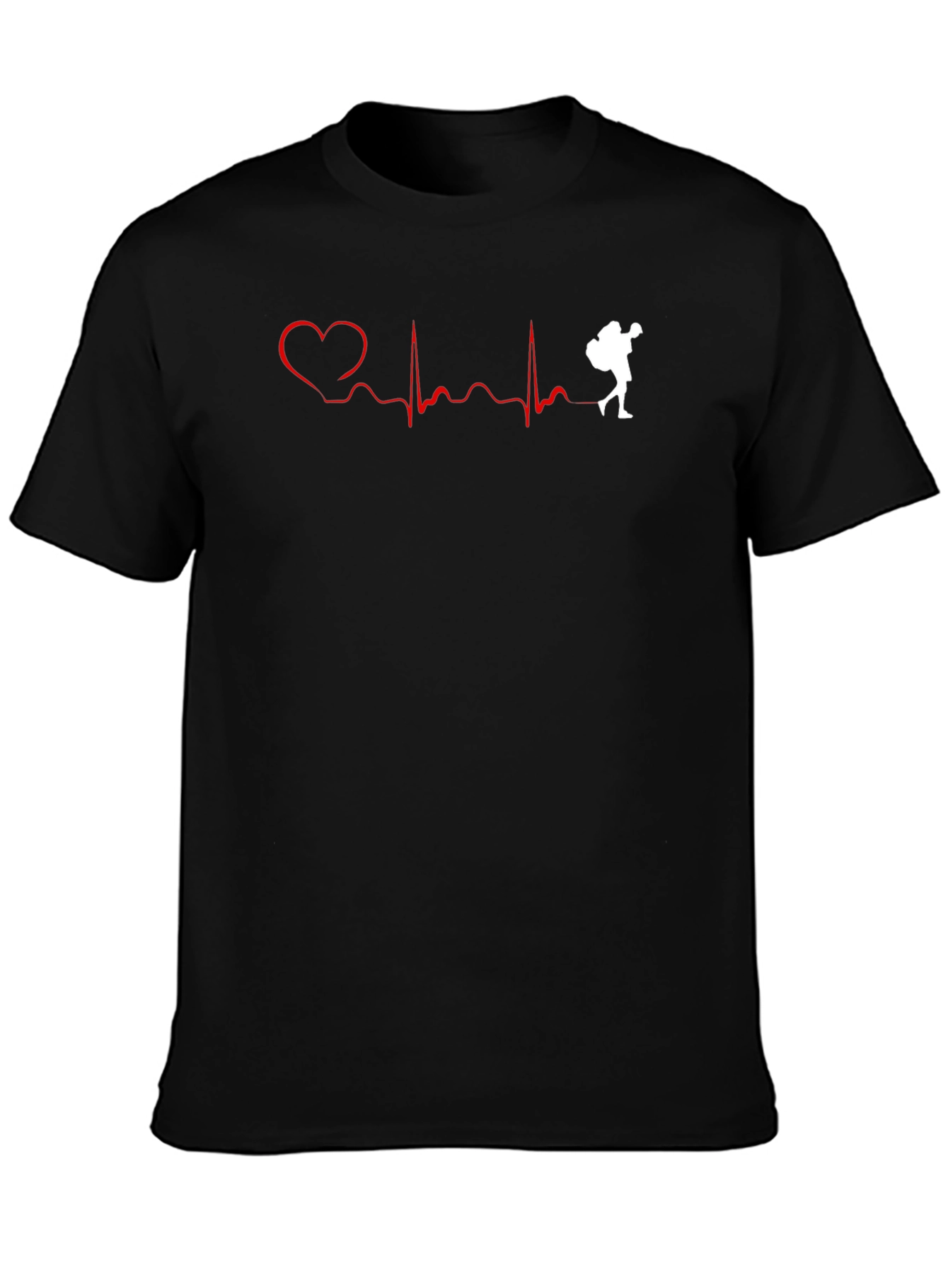 Hiking Heartbeat Graphic T-Shirt