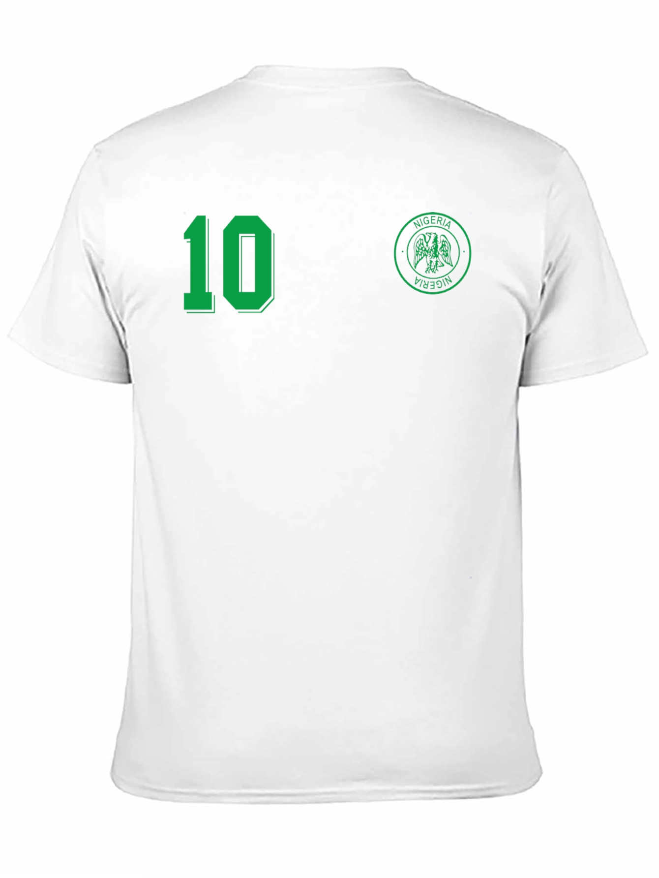 Nigeria Retro Soccer Jersey - Number 10 Black T-Shirt