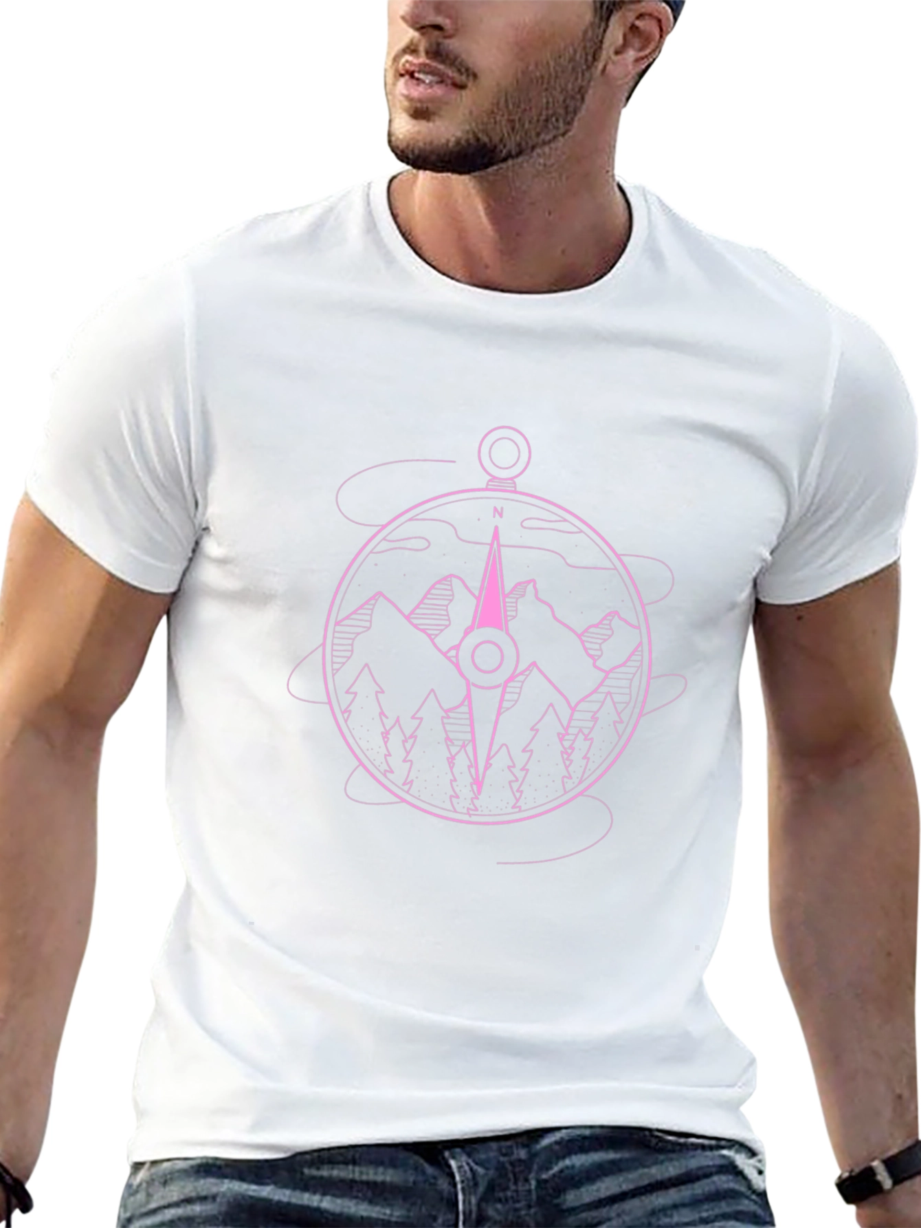 Compass Mountain Graphic T-Shirt