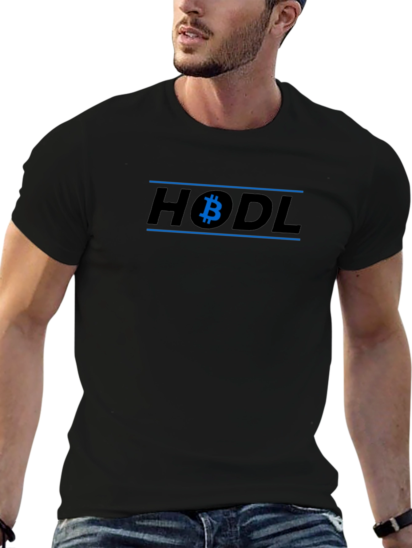 HODL Bitcoin Crypto Black Tee