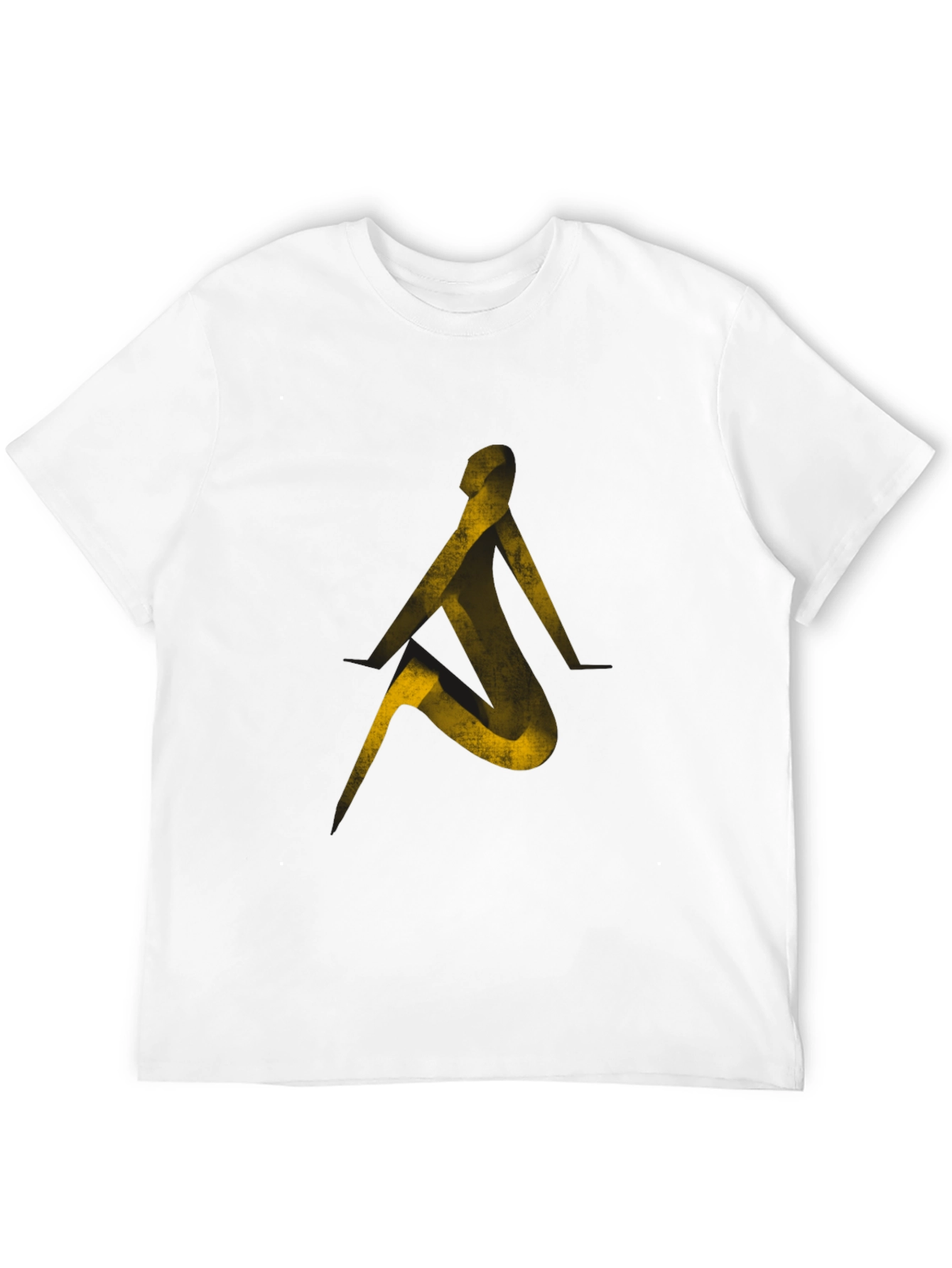 Abstract Silhouette Graphic Tee - Black