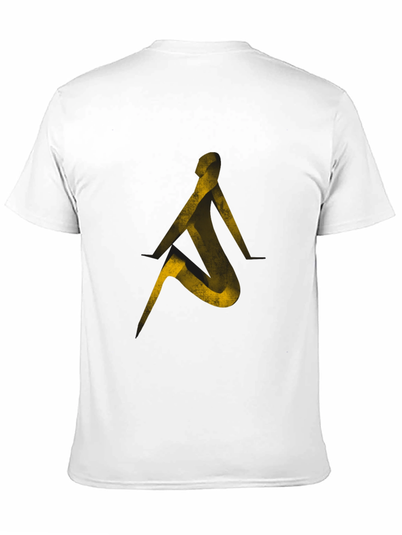 Abstract Silhouette Graphic Tee - Black
