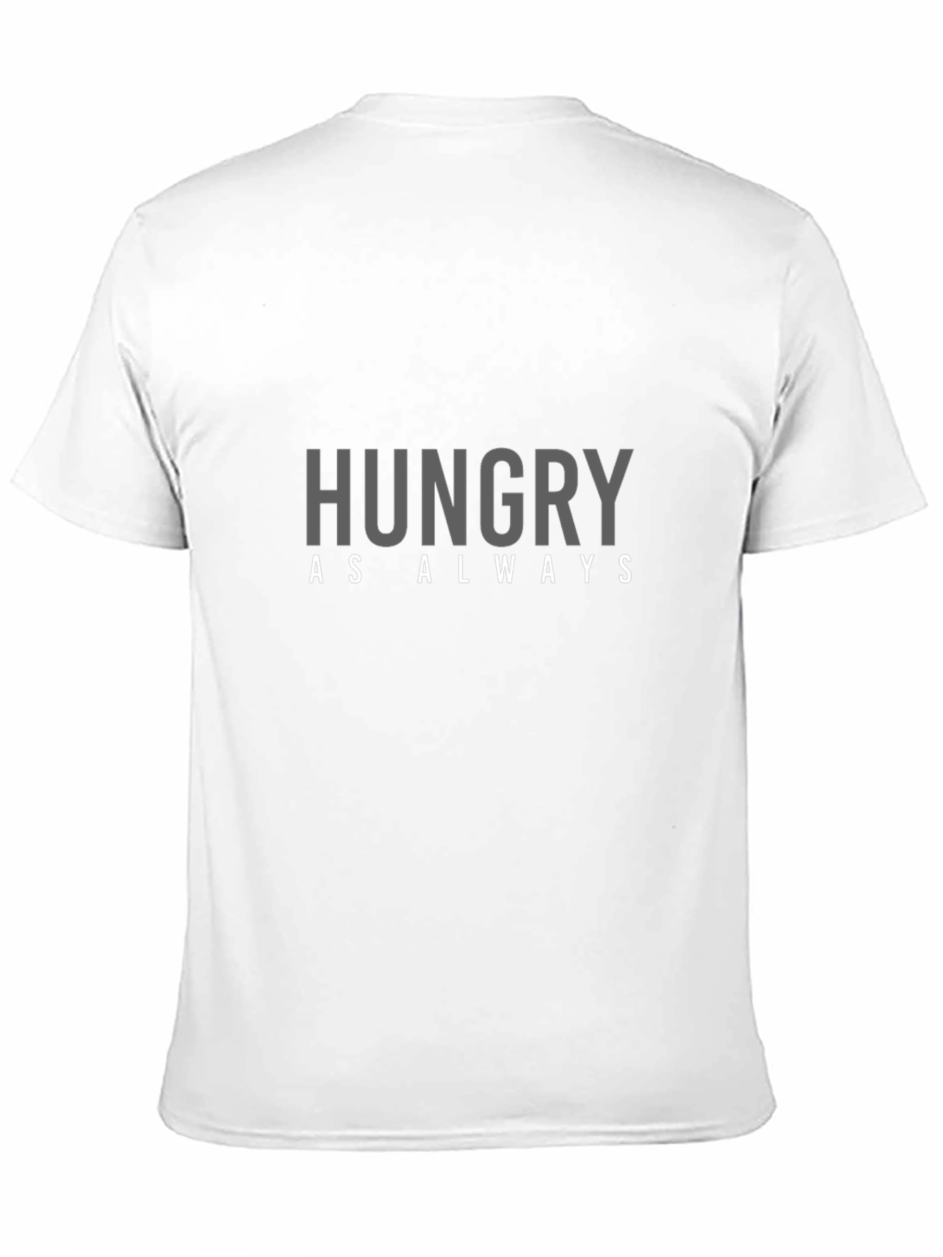 Hungry As Always Graphic Tee - Black Cotton T-Shirt