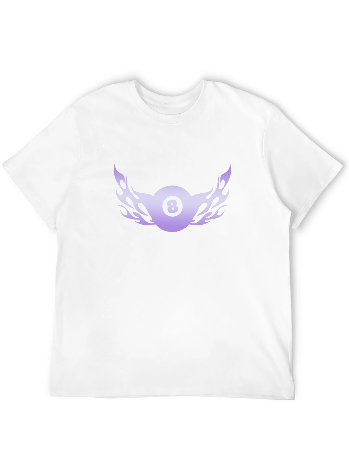 Flaming 8 Ball Graphic Tee - Cool Billiards Shirt
