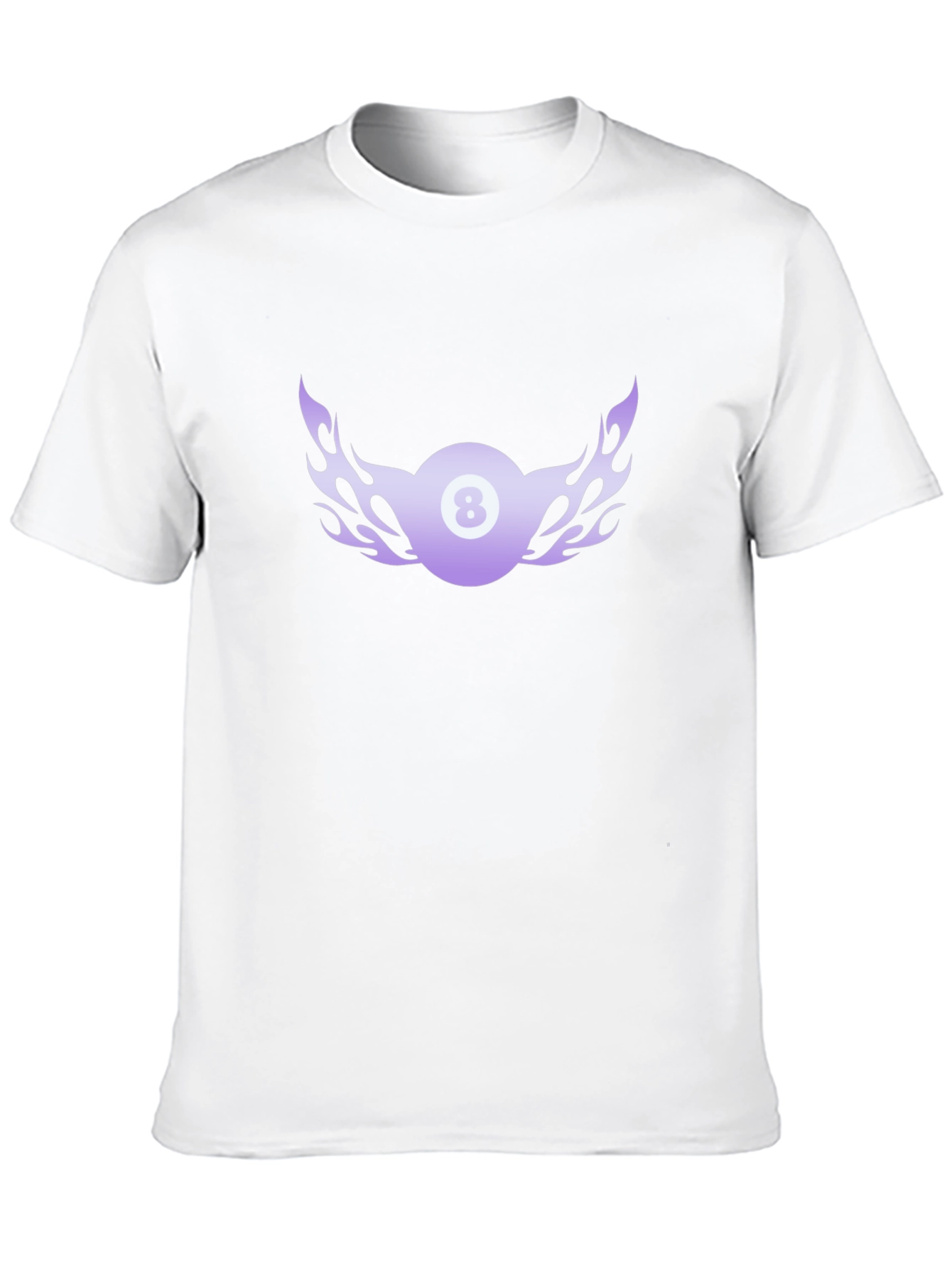 Flaming 8 Ball Graphic Tee - Cool Billiards Shirt