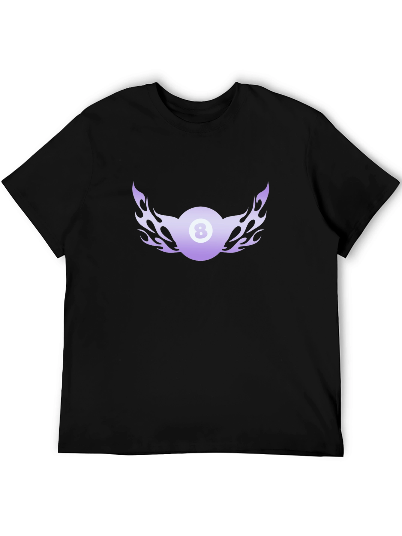 Flaming 8 Ball Graphic Tee - Cool Billiards Shirt