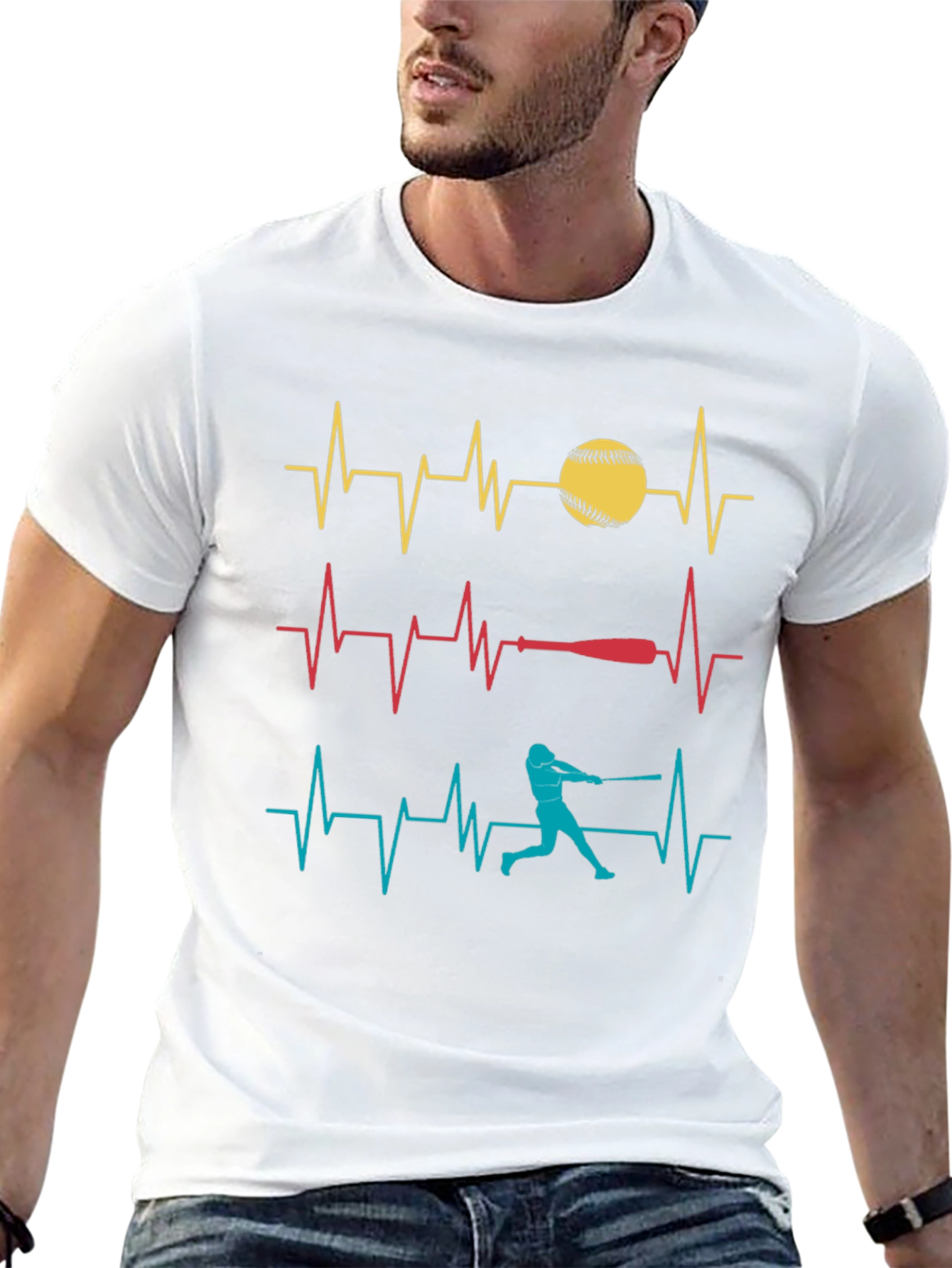 Baseball Heartbeat T-Shirt
