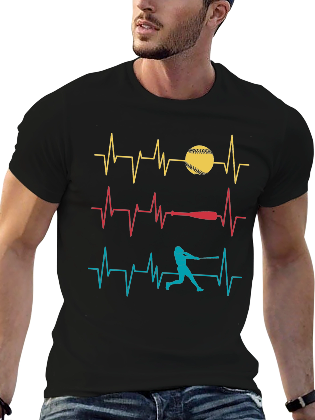 Baseball Heartbeat T-Shirt