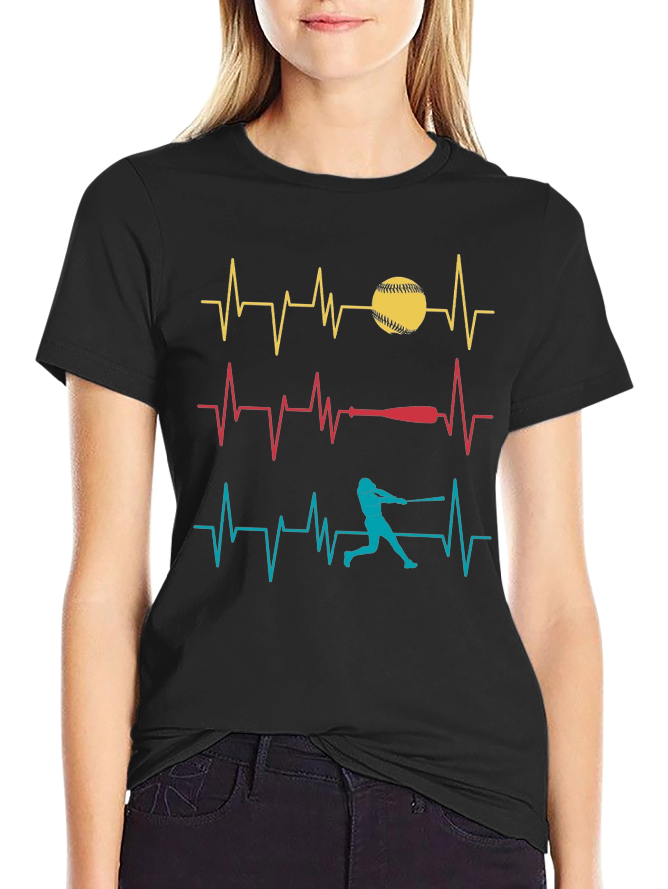 Baseball Heartbeat T-Shirt