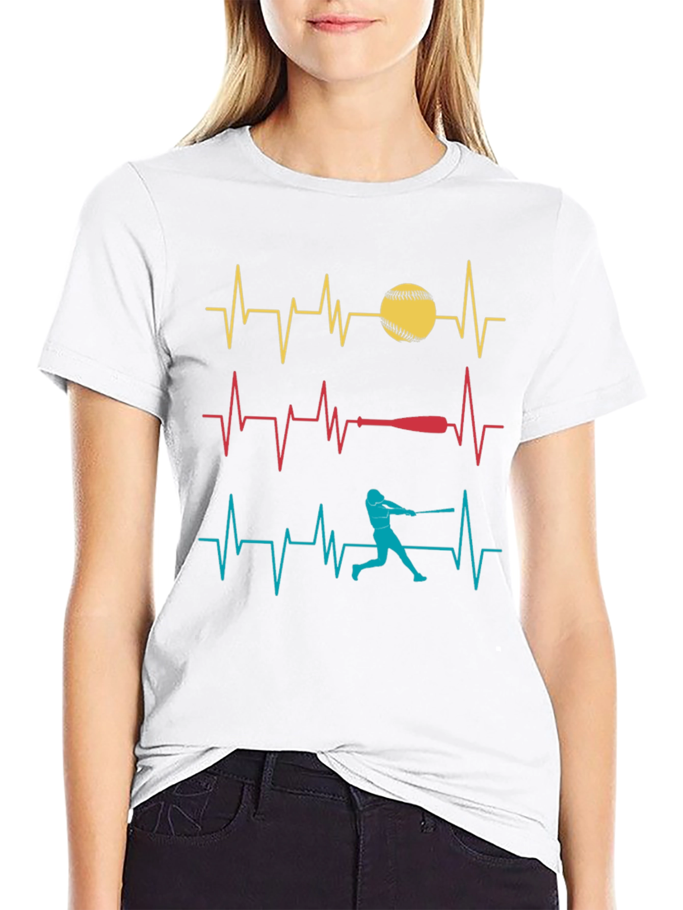 Baseball Heartbeat T-Shirt