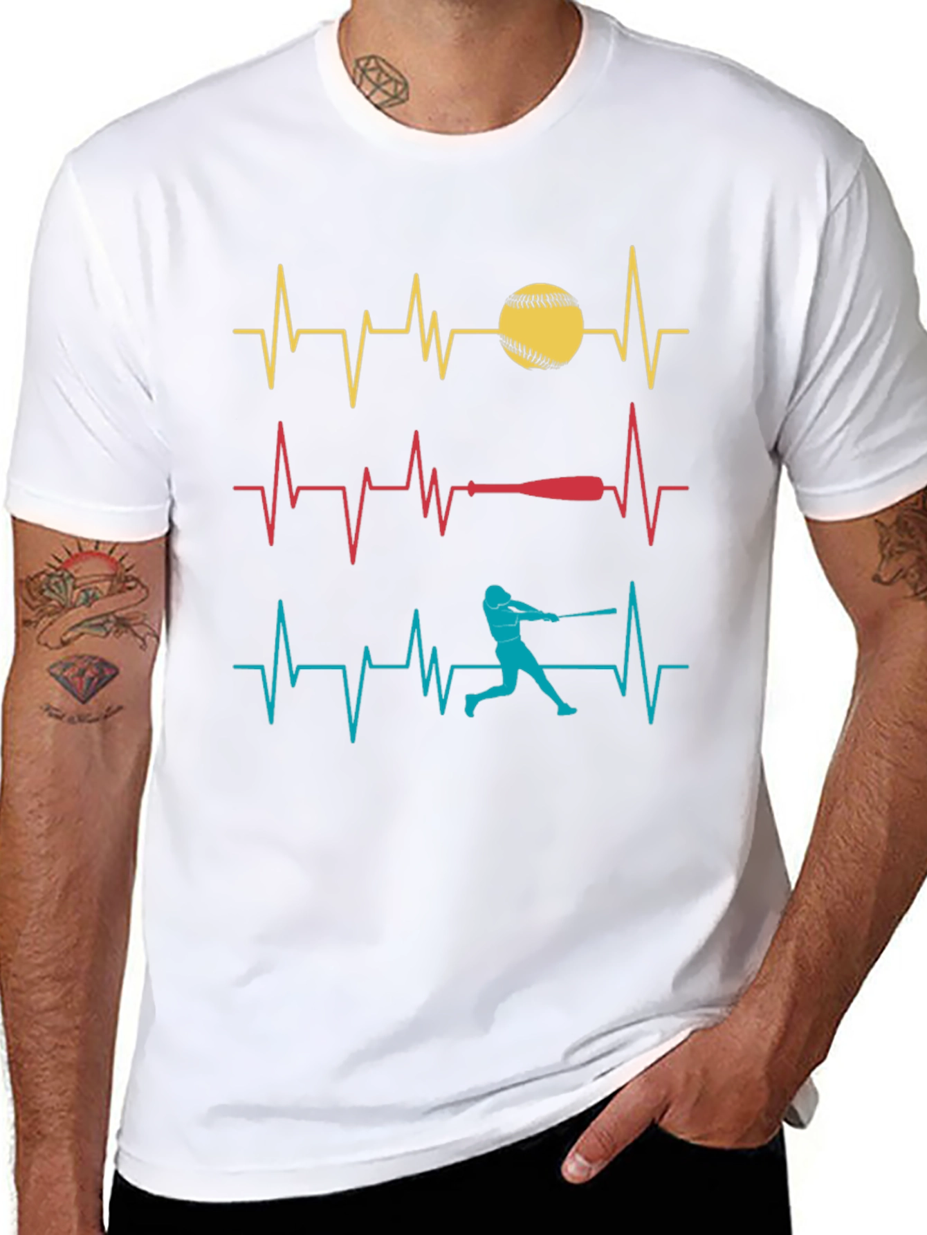 Baseball Heartbeat T-Shirt
