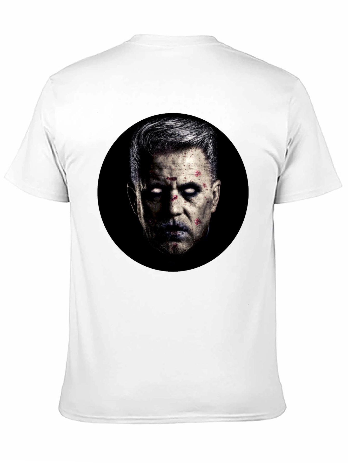Zombie Portrait Black Graphic T-Shirt