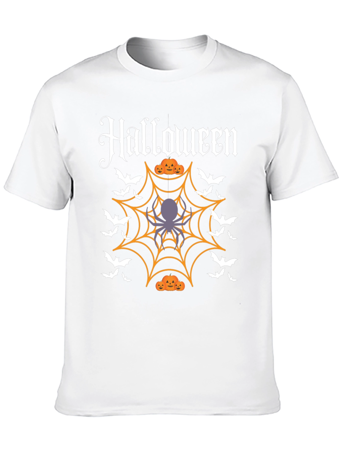 Halloween Spider Web Graphic Tee
