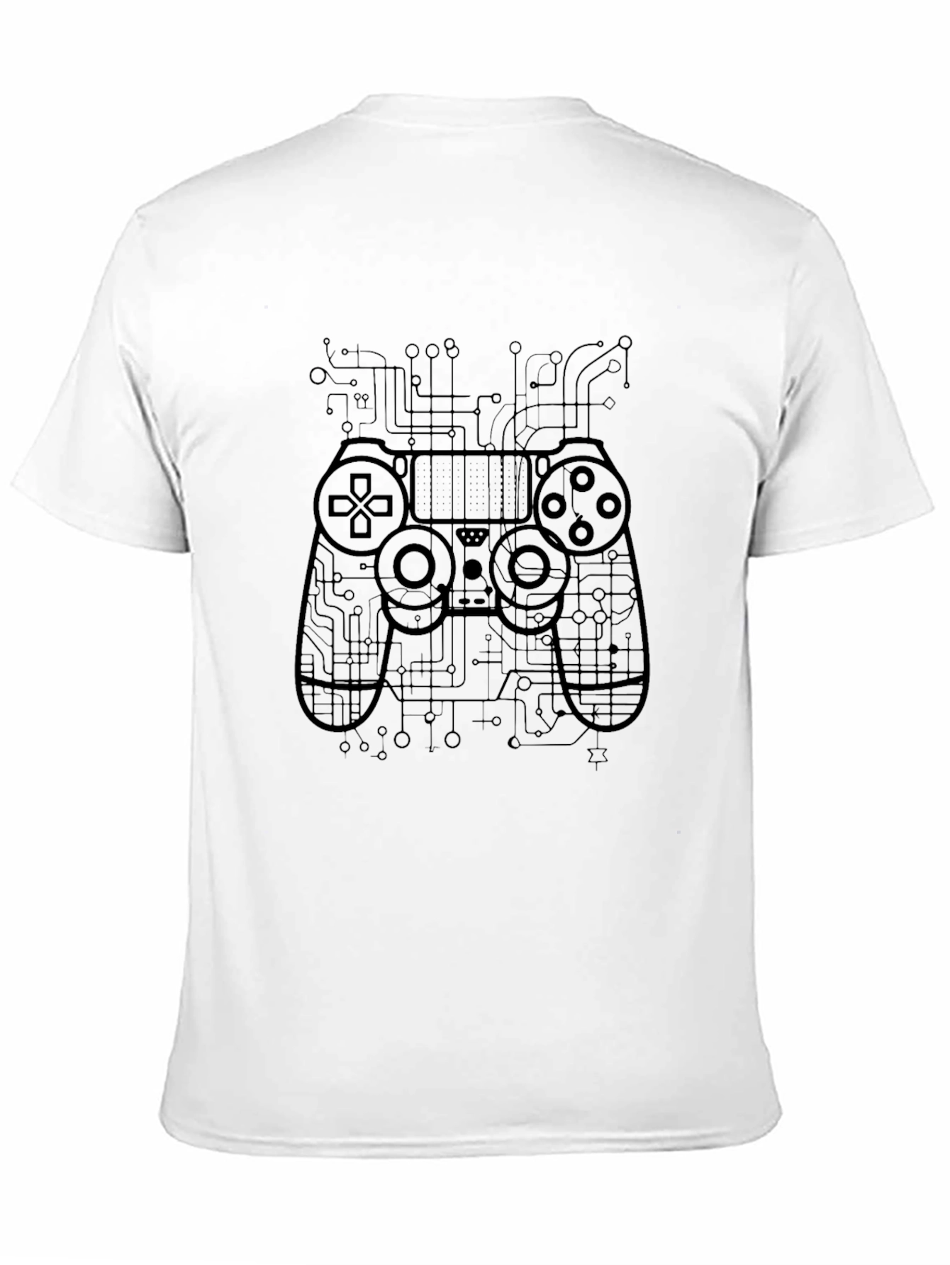 Gaming Controller Circuit Black T-Shirt