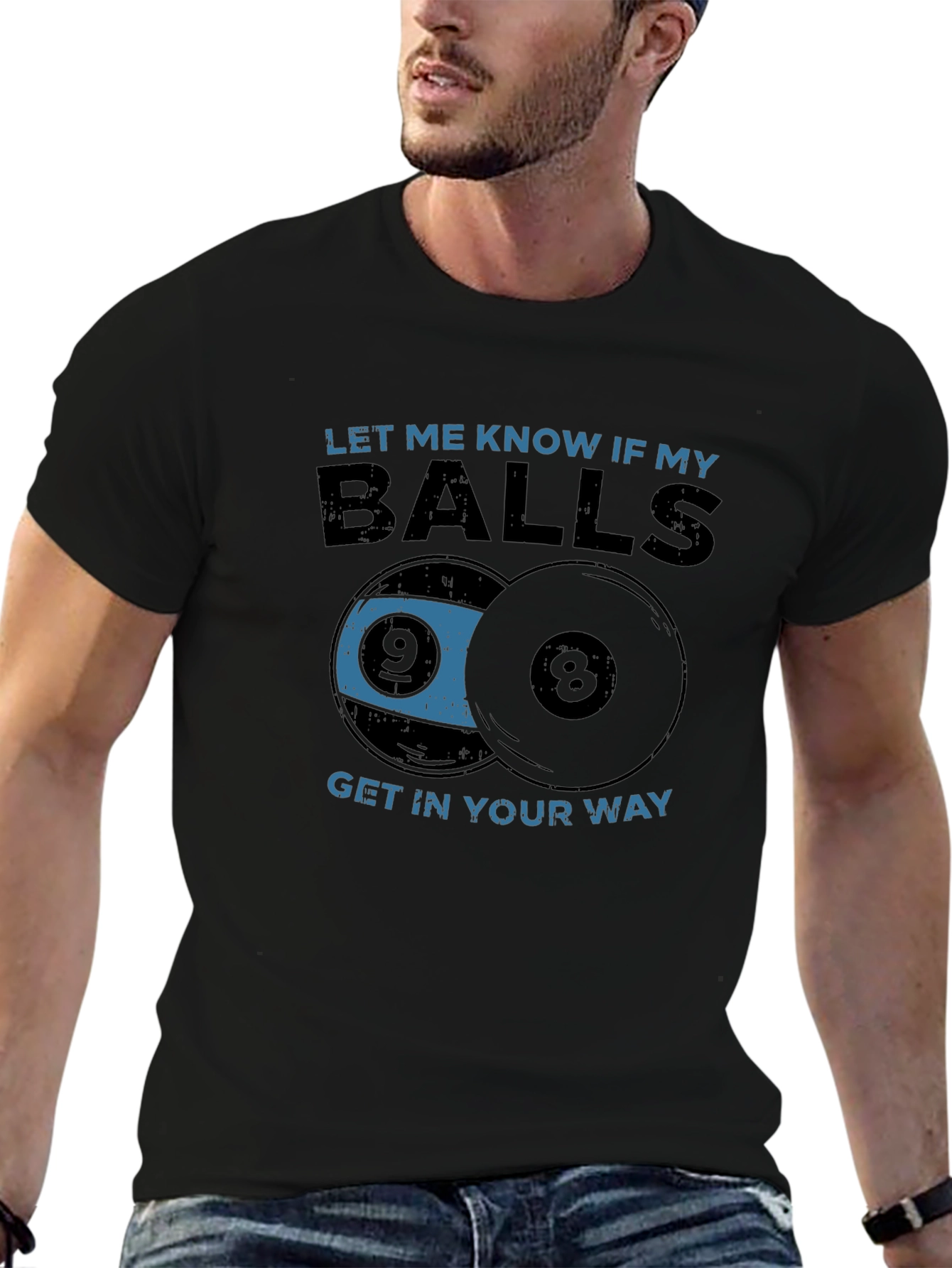 Billiards Balls Graphic T-Shirt - Funny Sarcastic Tee