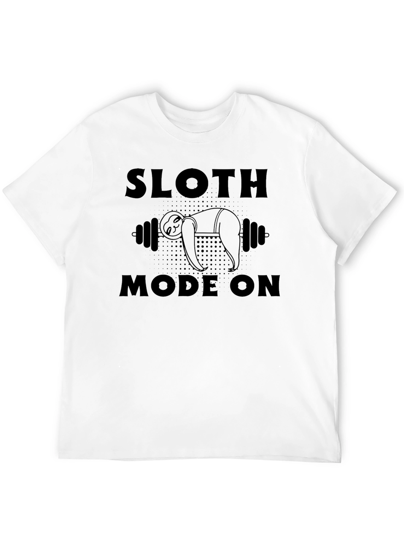 Sloth Mode On Black Graphic T-Shirt