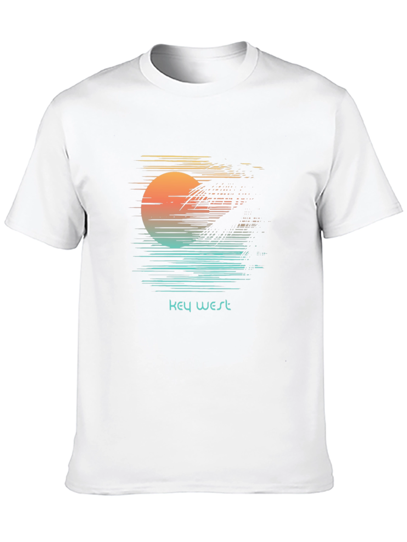 Key West Sunset Graphic Tee - Black