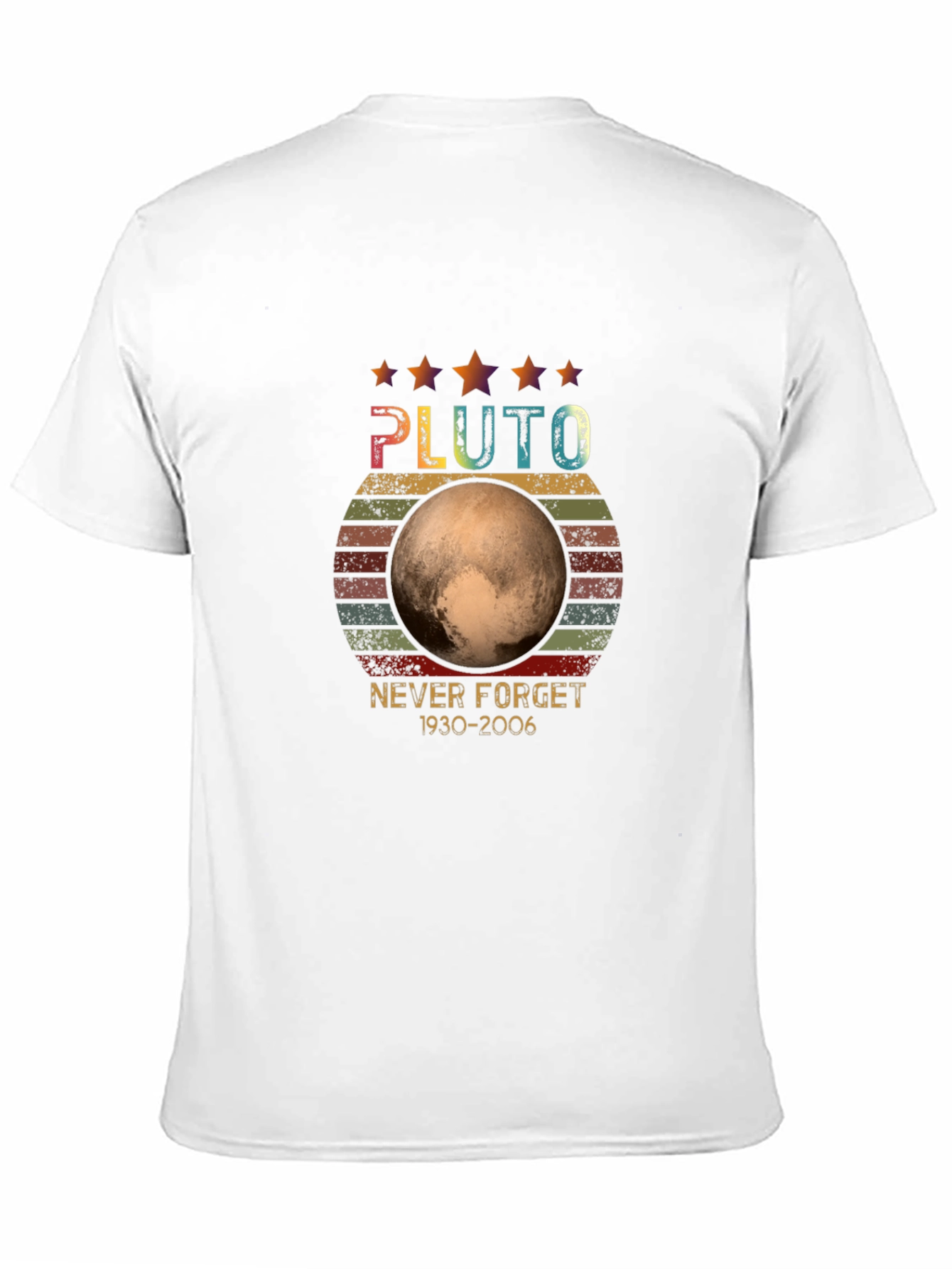Pluto Retro T-Shirt - Never Forget 1930-2006