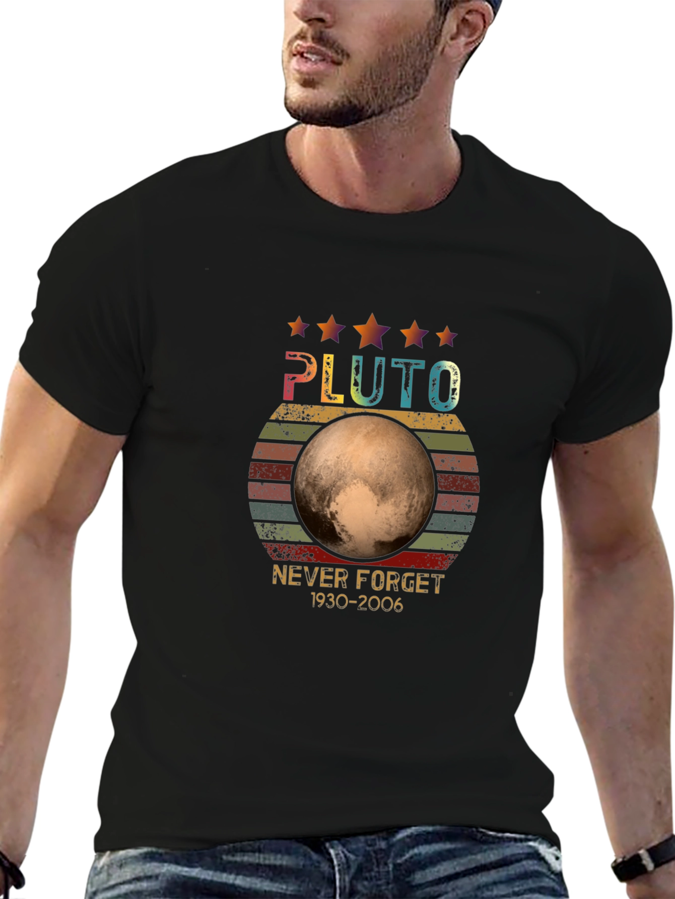 Pluto Retro T-Shirt - Never Forget 1930-2006