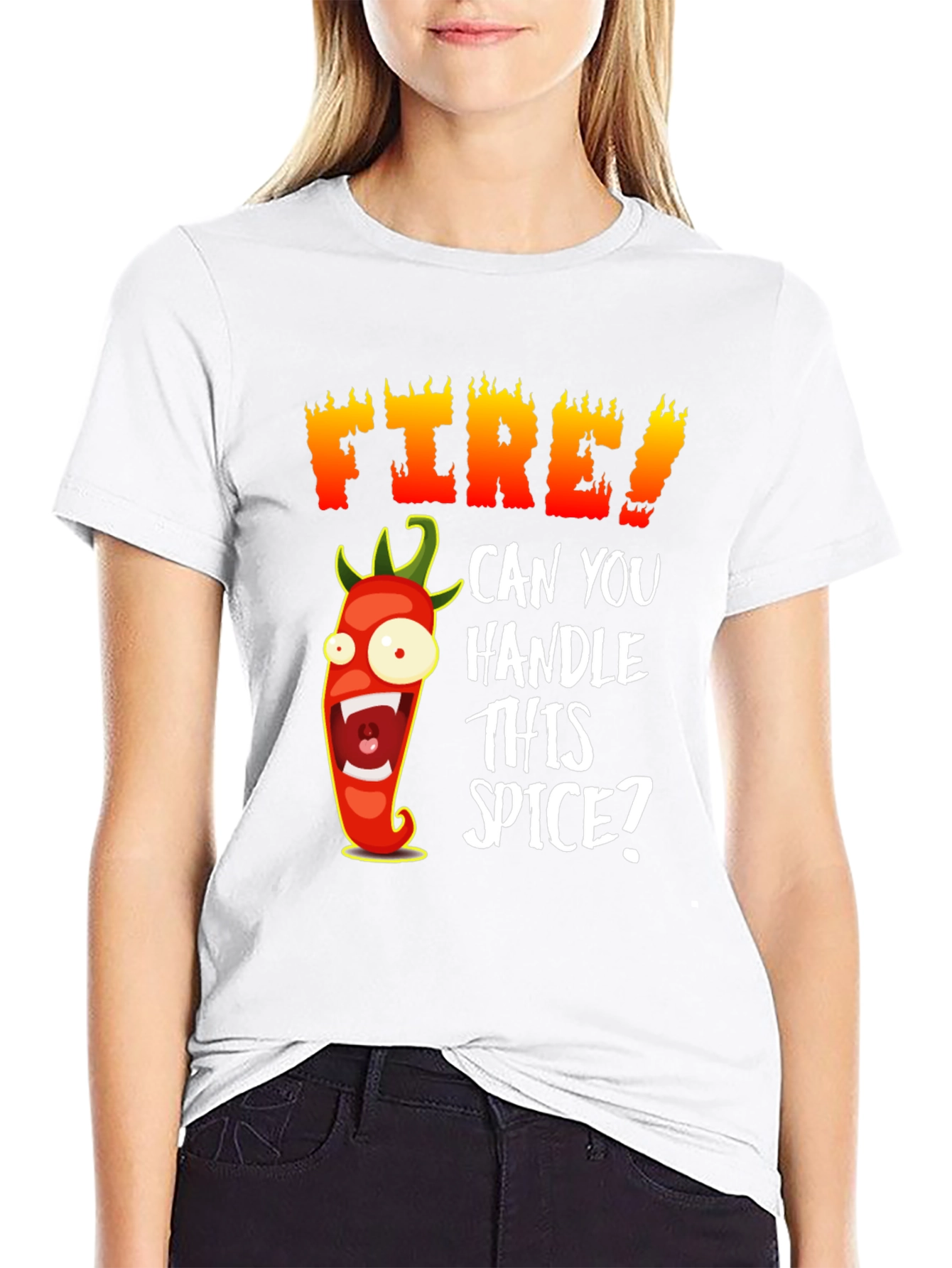Fiery Chili Pepper Graphic T-Shirt