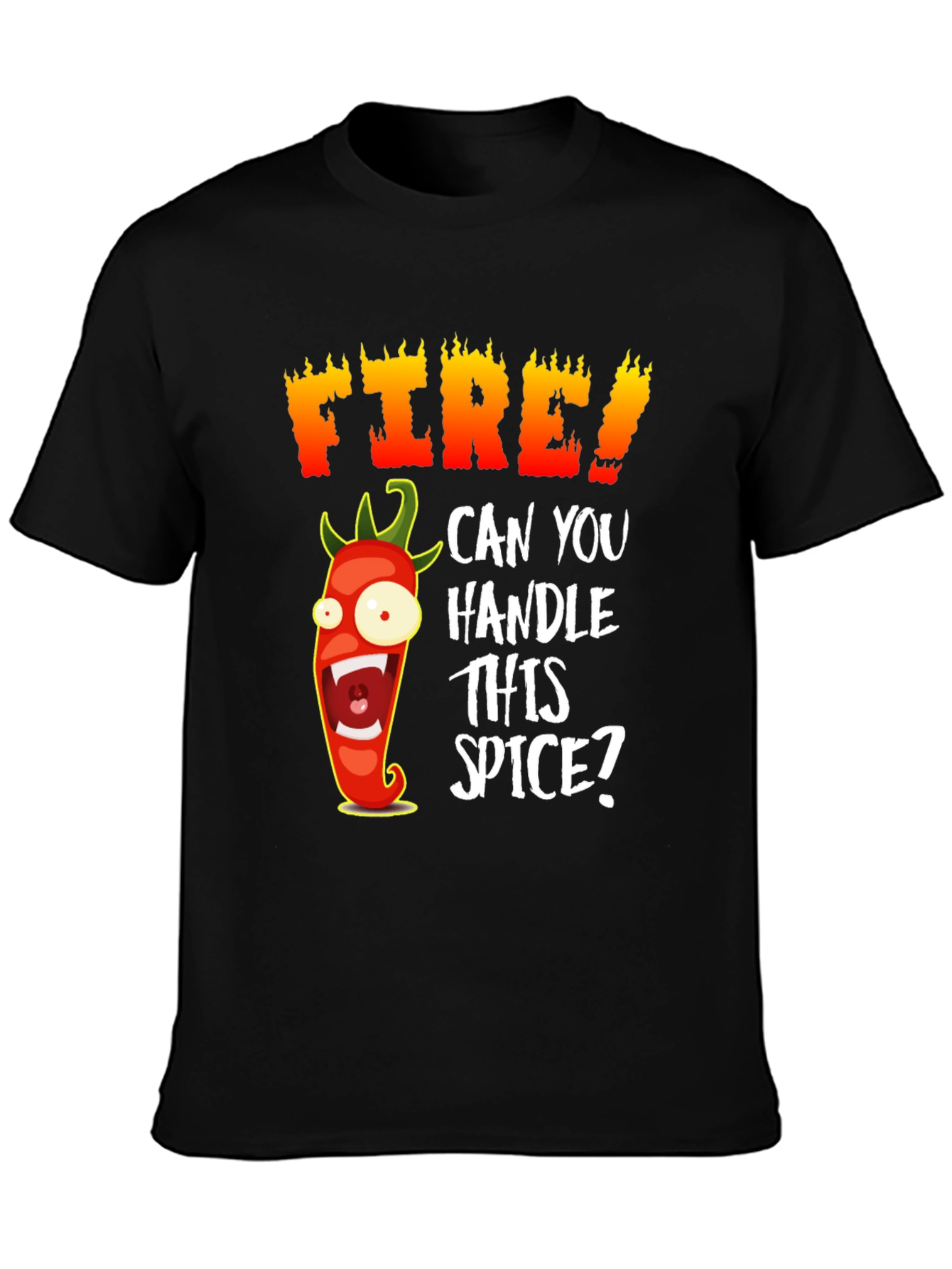 Fiery Chili Pepper Graphic T-Shirt