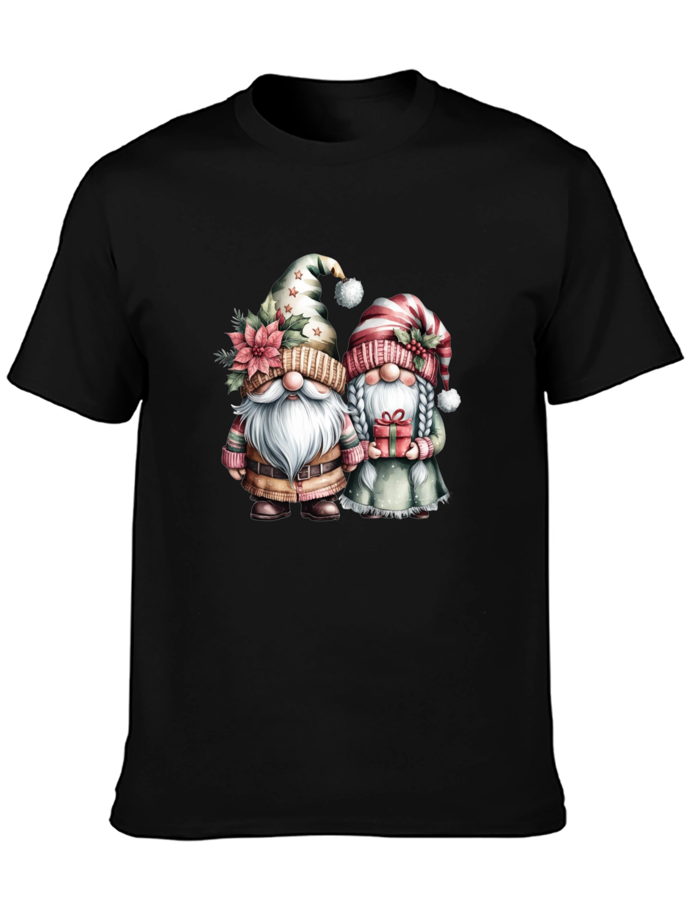Festive Gnome Couple T-Shirt