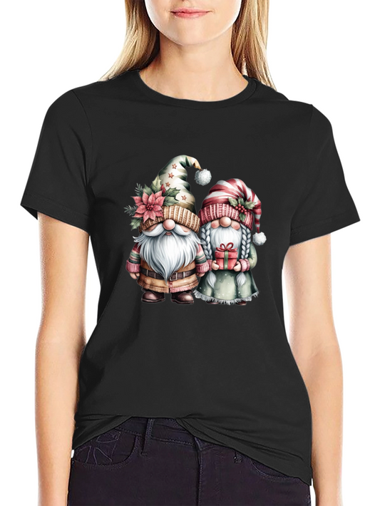 Festive Gnome Couple T-Shirt