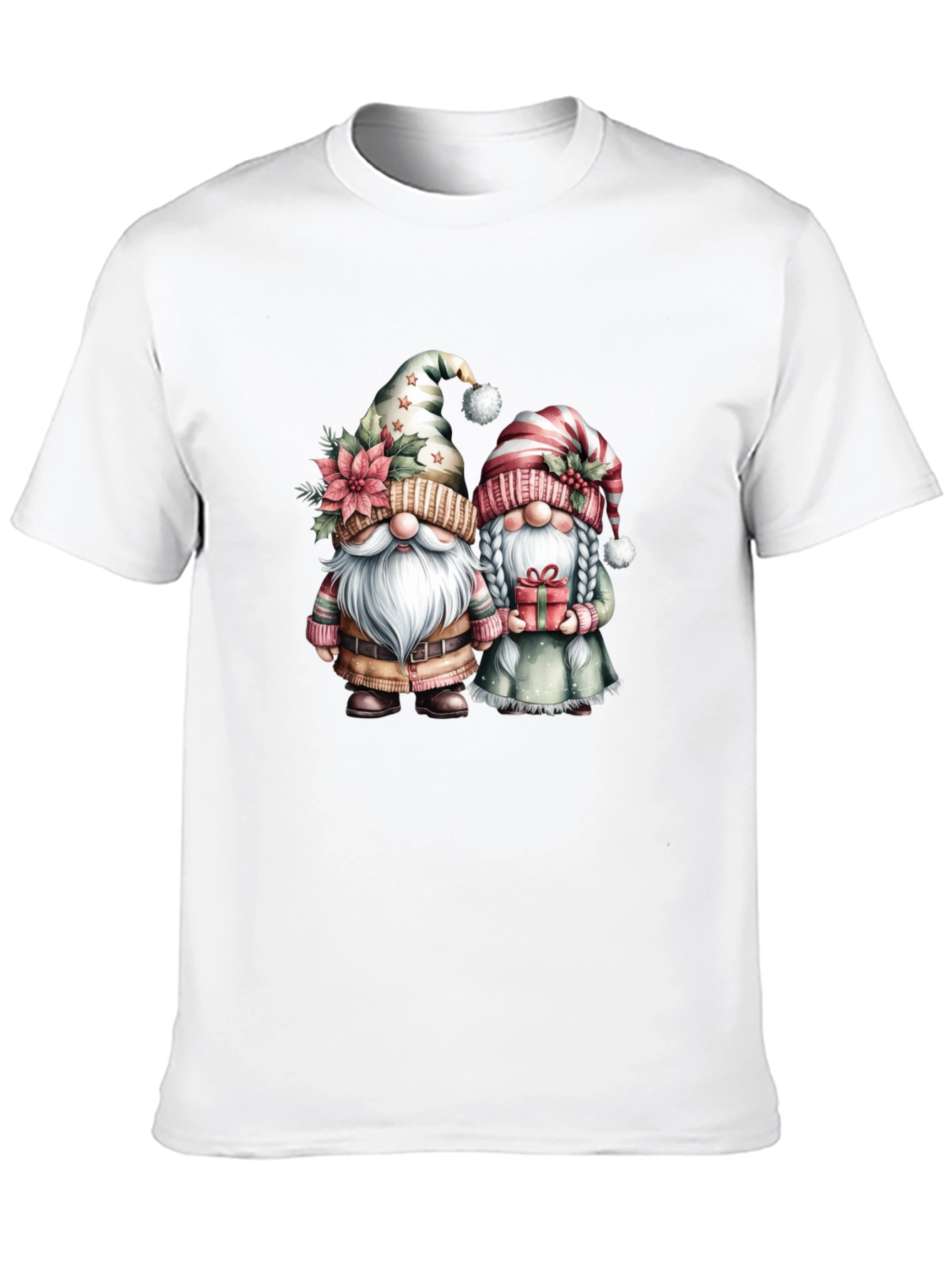 Festive Gnome Couple T-Shirt