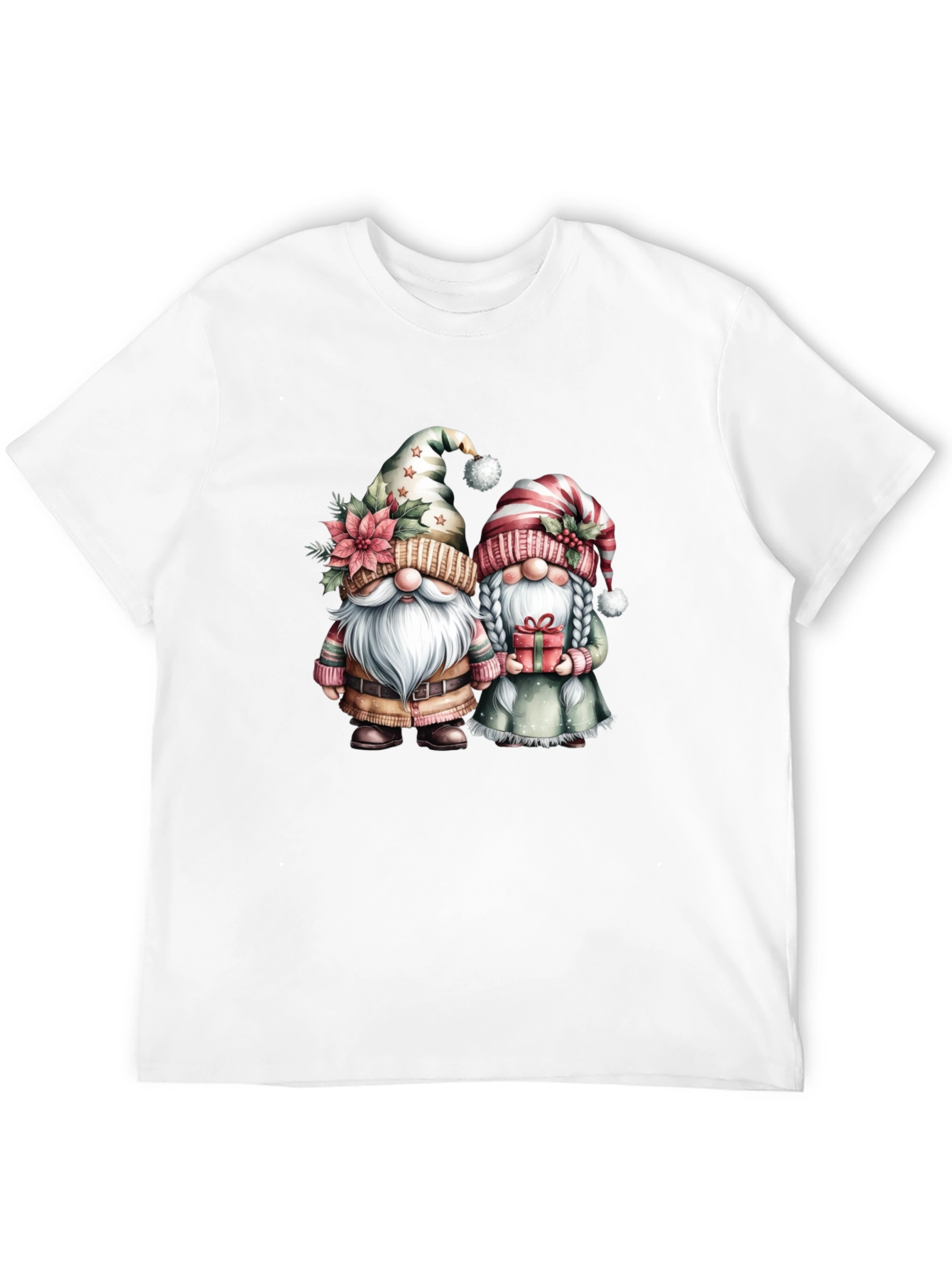 Festive Gnome Couple T-Shirt