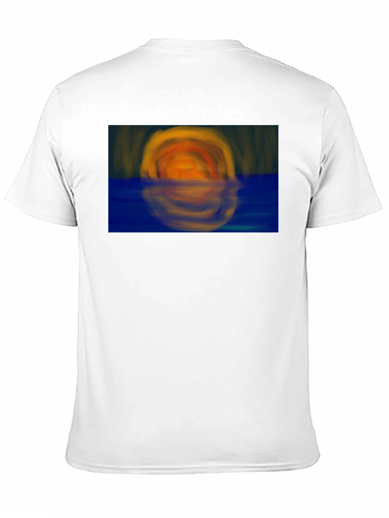 Sunset Reflection Graphic Tee - Stylish Black T-Shirt