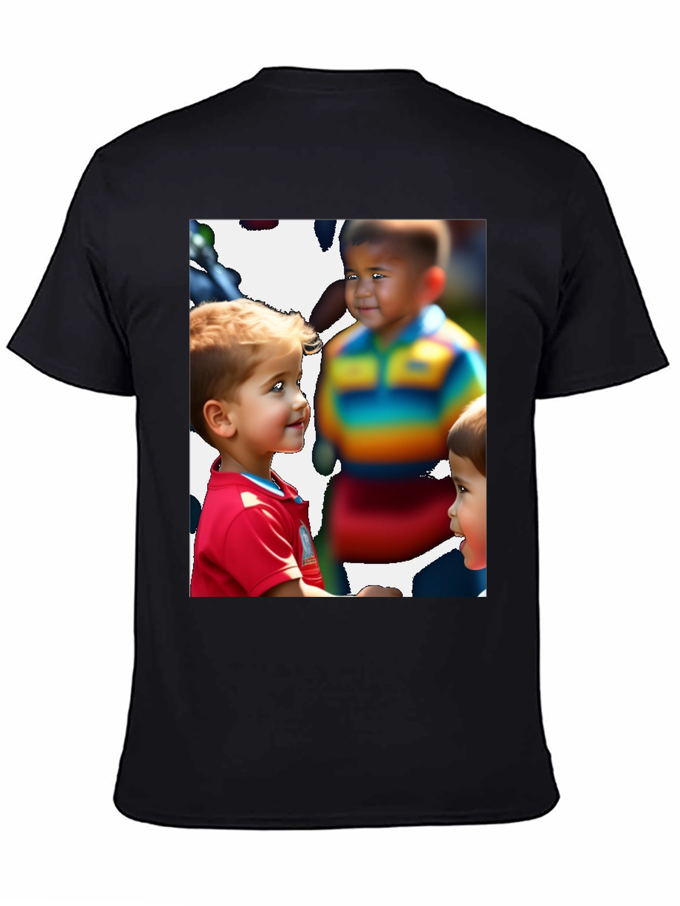 Black Graphic Tee - Kids on T-Shirt Design