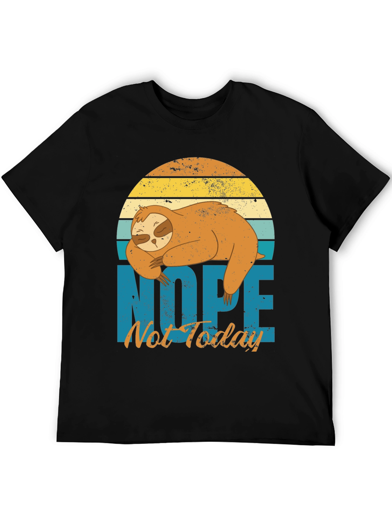 Nope Not Today Sloth Graphic Tee - Relaxed Fit
