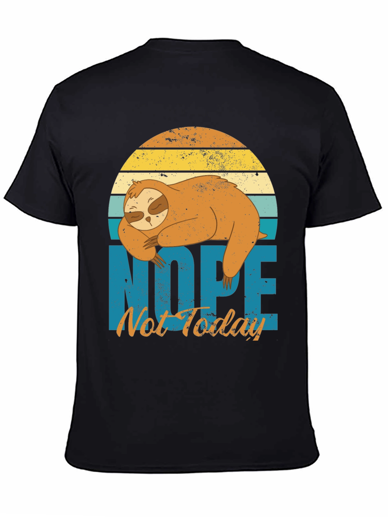 Nope Not Today Sloth Graphic Tee - Relaxed Fit