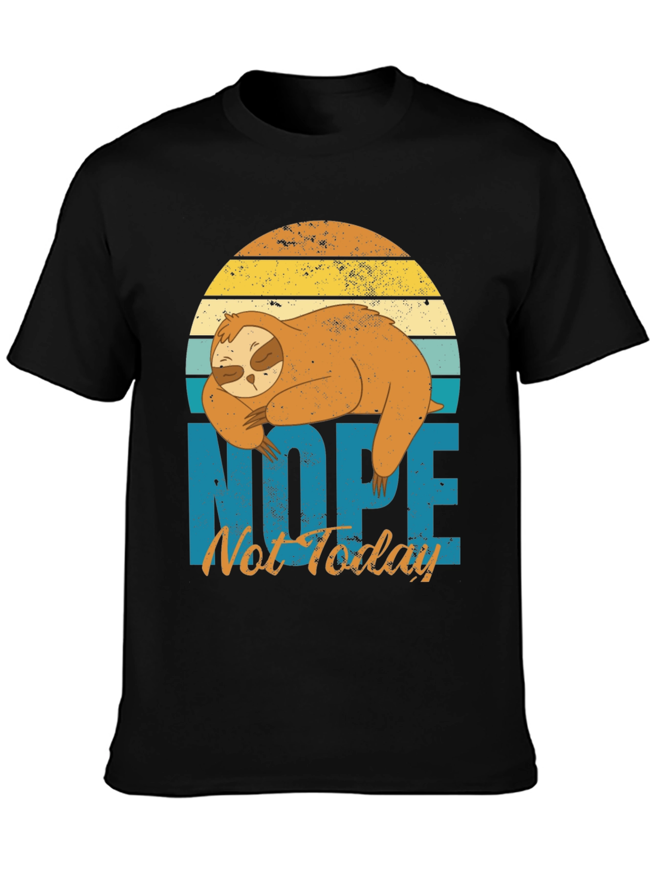 Nope Not Today Sloth Graphic Tee - Relaxed Fit