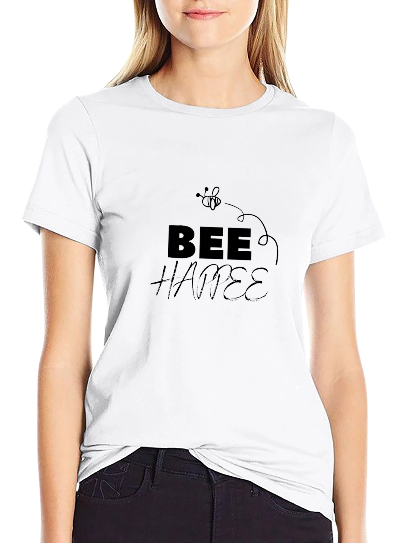 Bee Happy Graphic T-Shirt