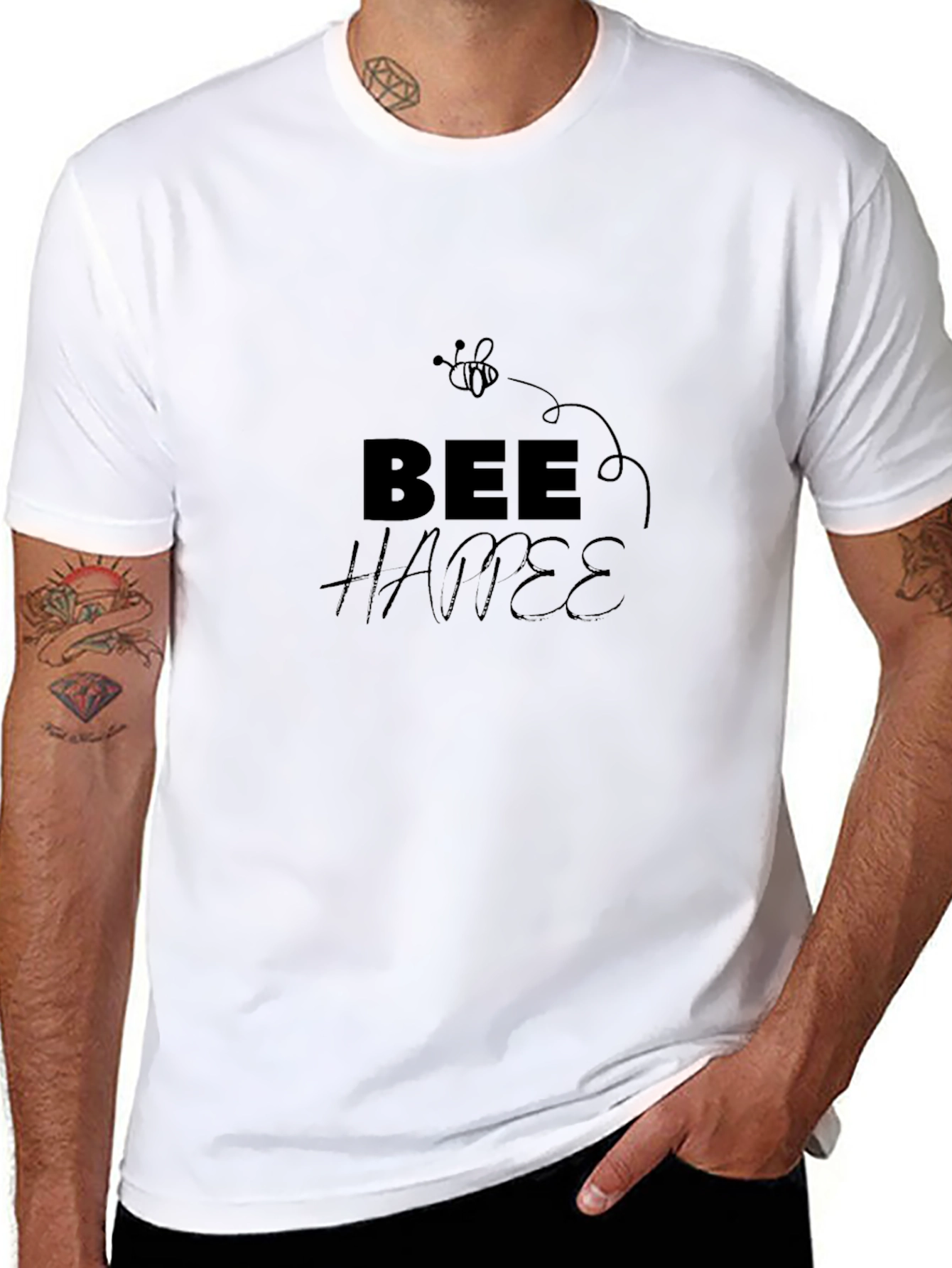 Bee Happy Graphic T-Shirt
