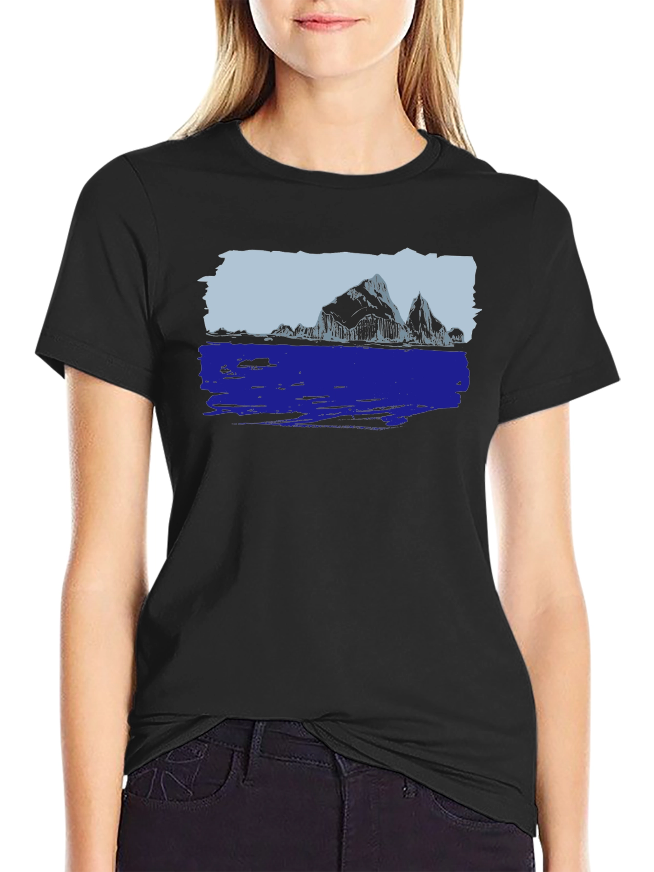 Mountain Lake Graphic T-Shirt