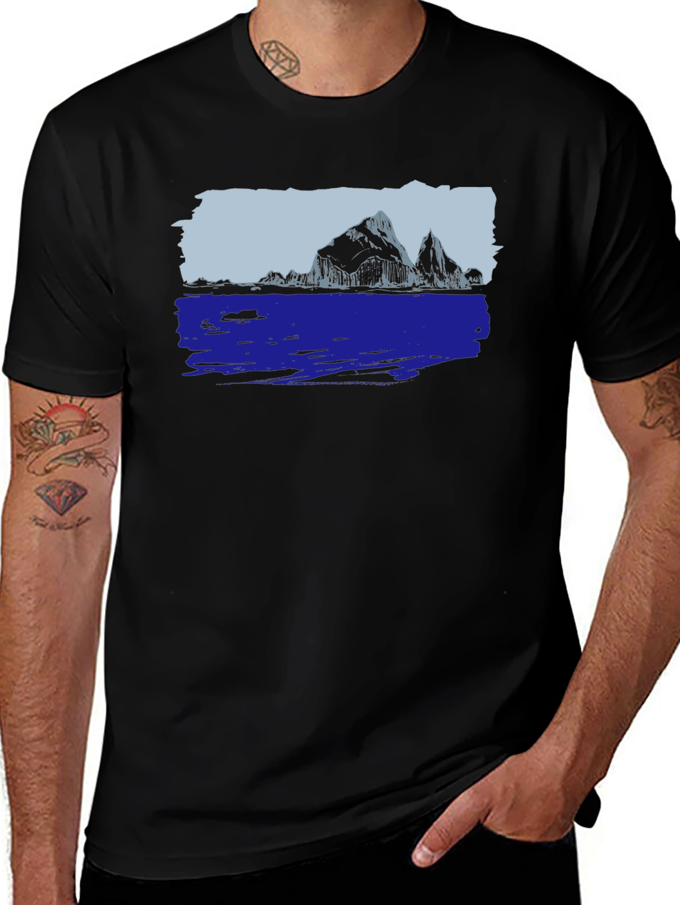 Mountain Lake Graphic T-Shirt