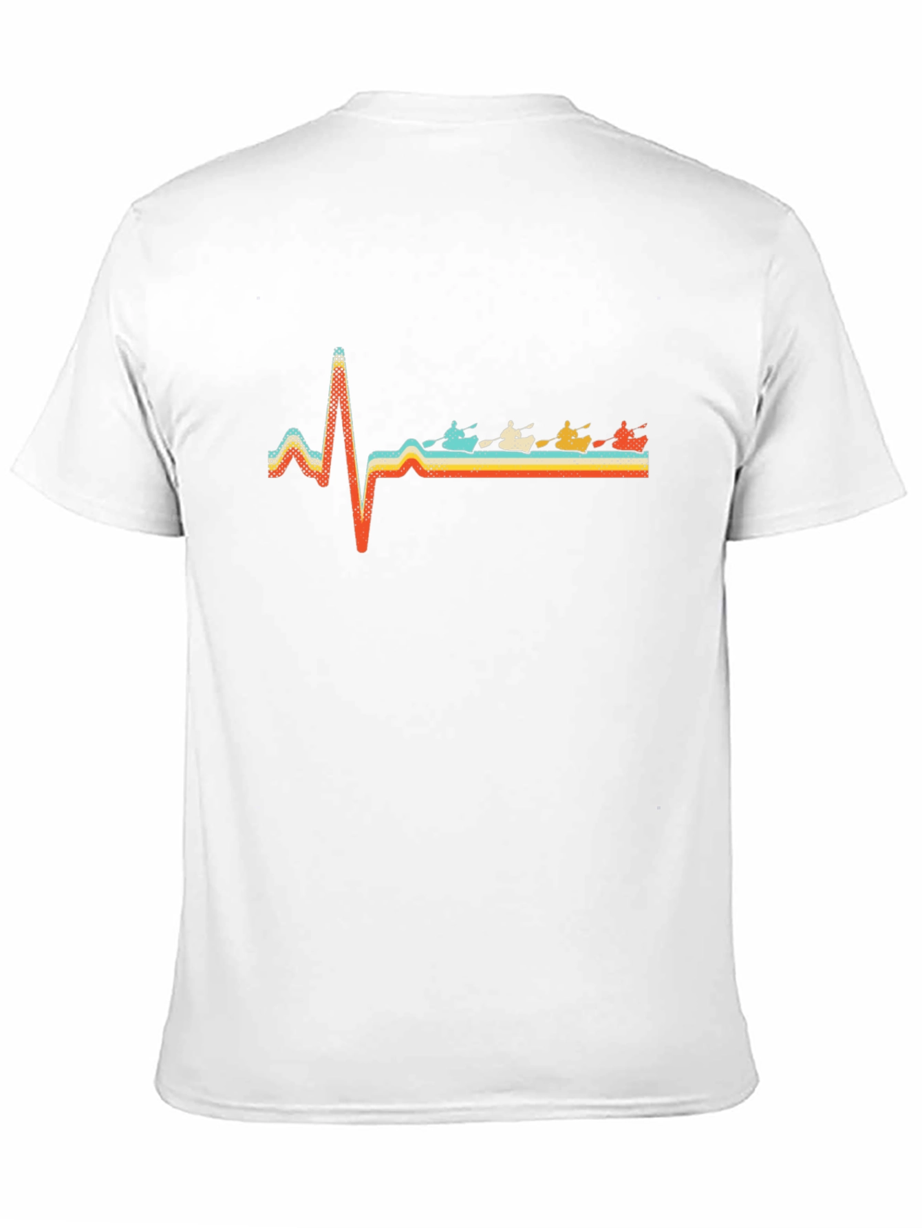 Kayaking Heartbeat T-Shirt - Black