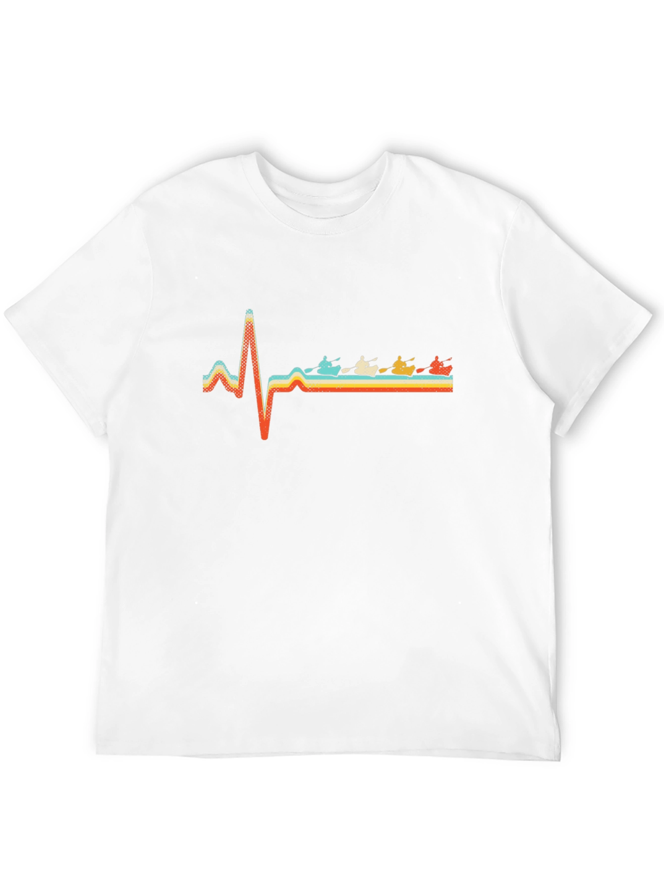 Kayaking Heartbeat T-Shirt - Black