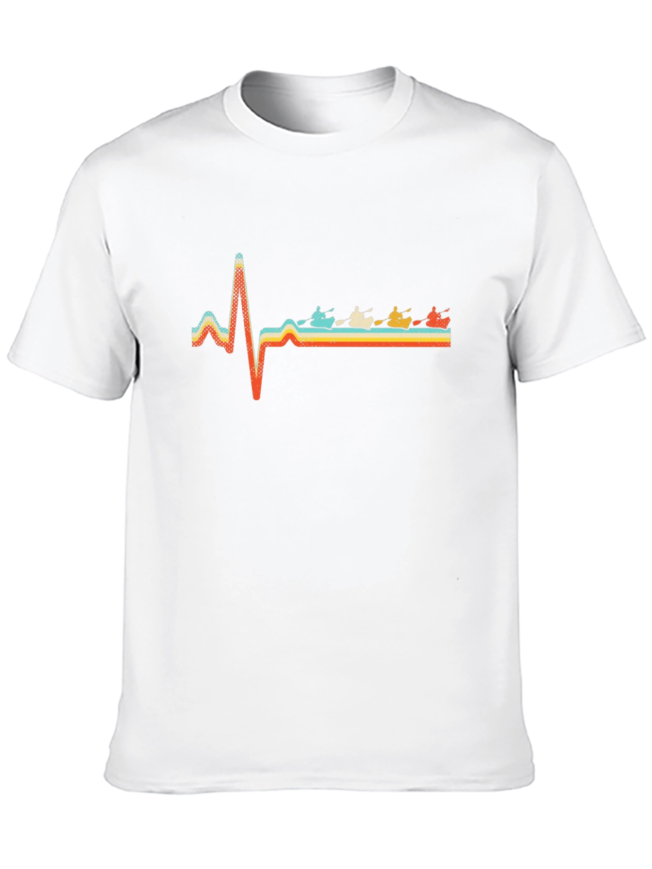 Kayaking Heartbeat T-Shirt - Black