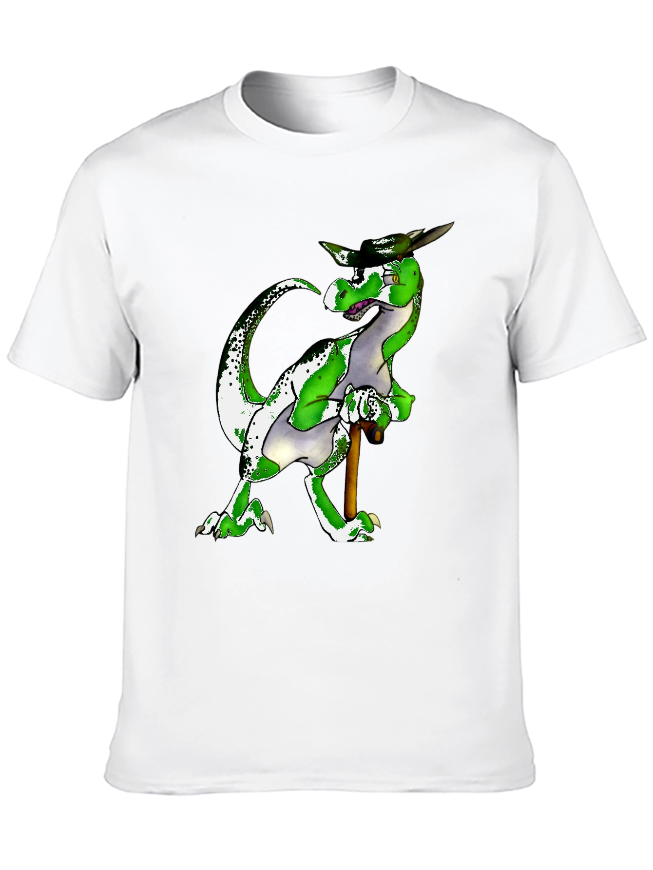 Stylish Green Dragon Graphic Tee