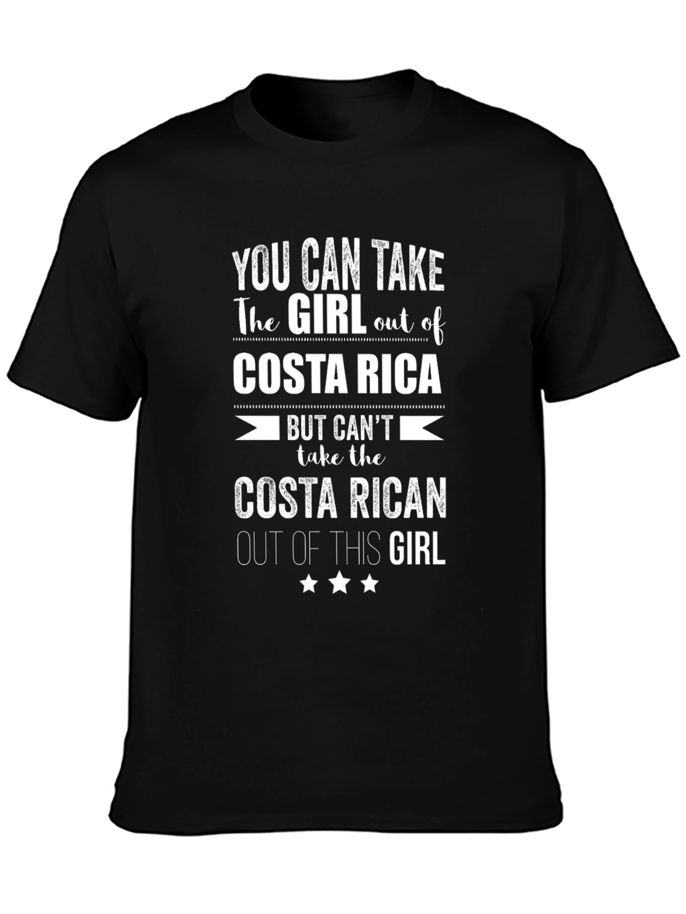 Costa Rica Girl T-Shirt - Novelty Tee