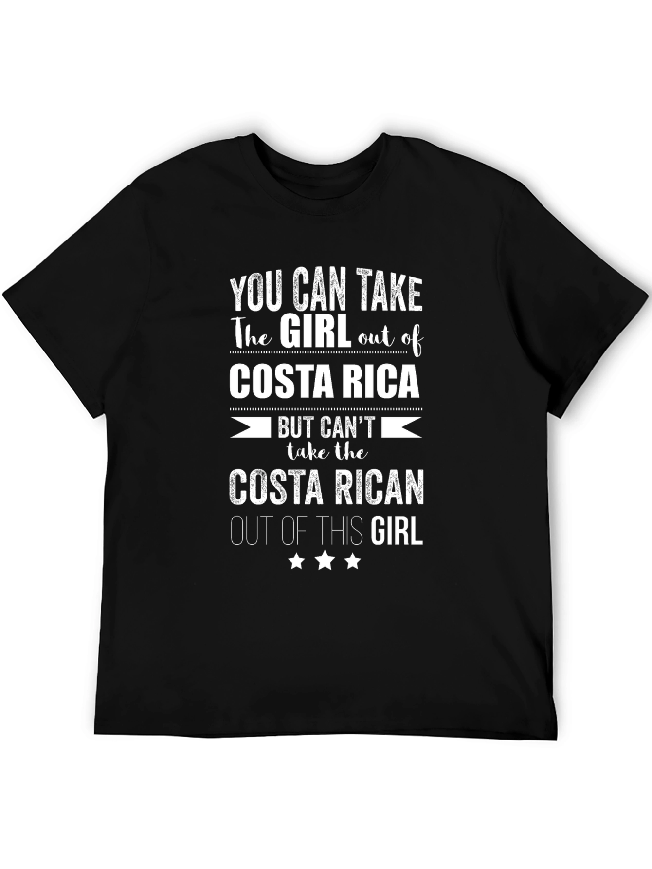 Costa Rica Girl T-Shirt - Novelty Tee