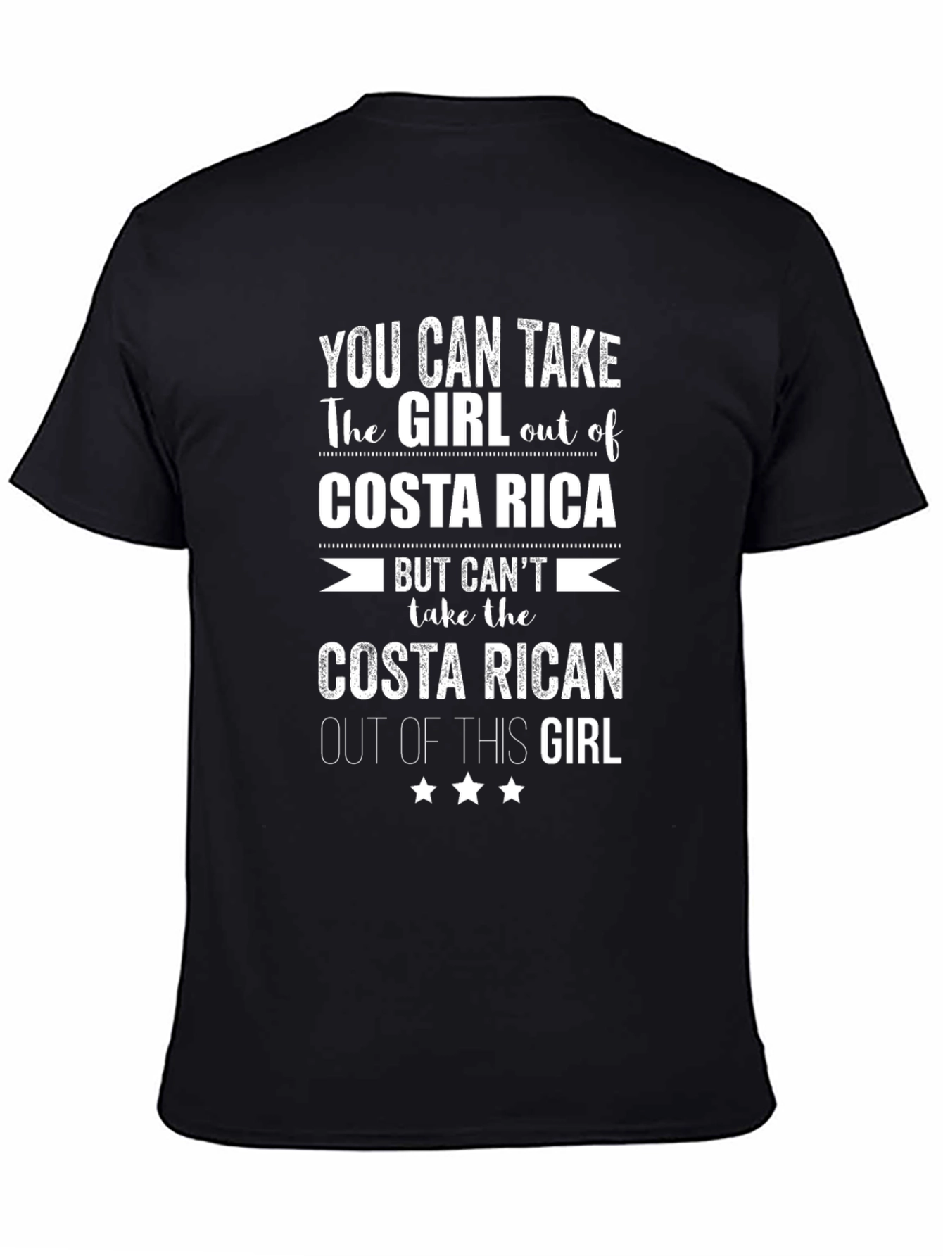 Costa Rica Girl T-Shirt - Novelty Tee