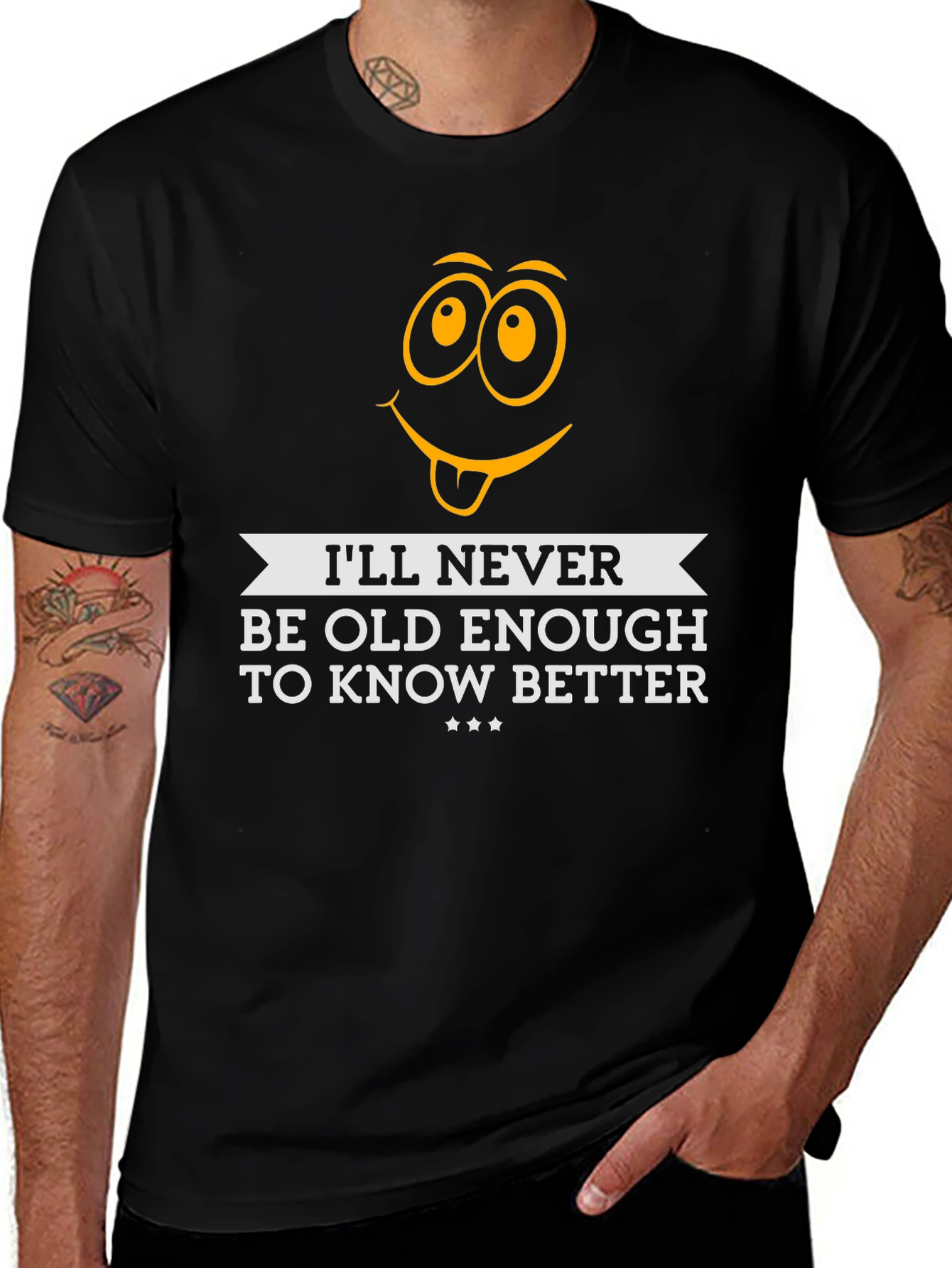 Funny Ill Never Be Old Enough Graphic Tee