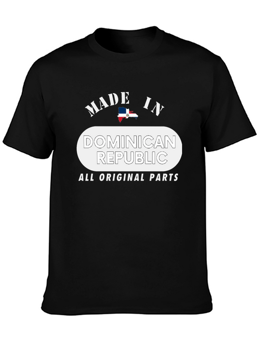 Dominican Republic All Original Parts Black T-Shirt
