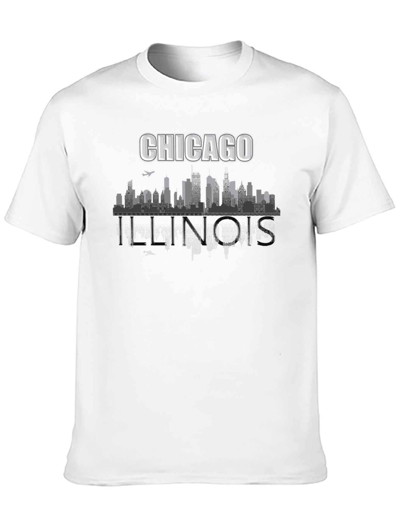 Chicago Illinois Skyline Graphic T-Shirt