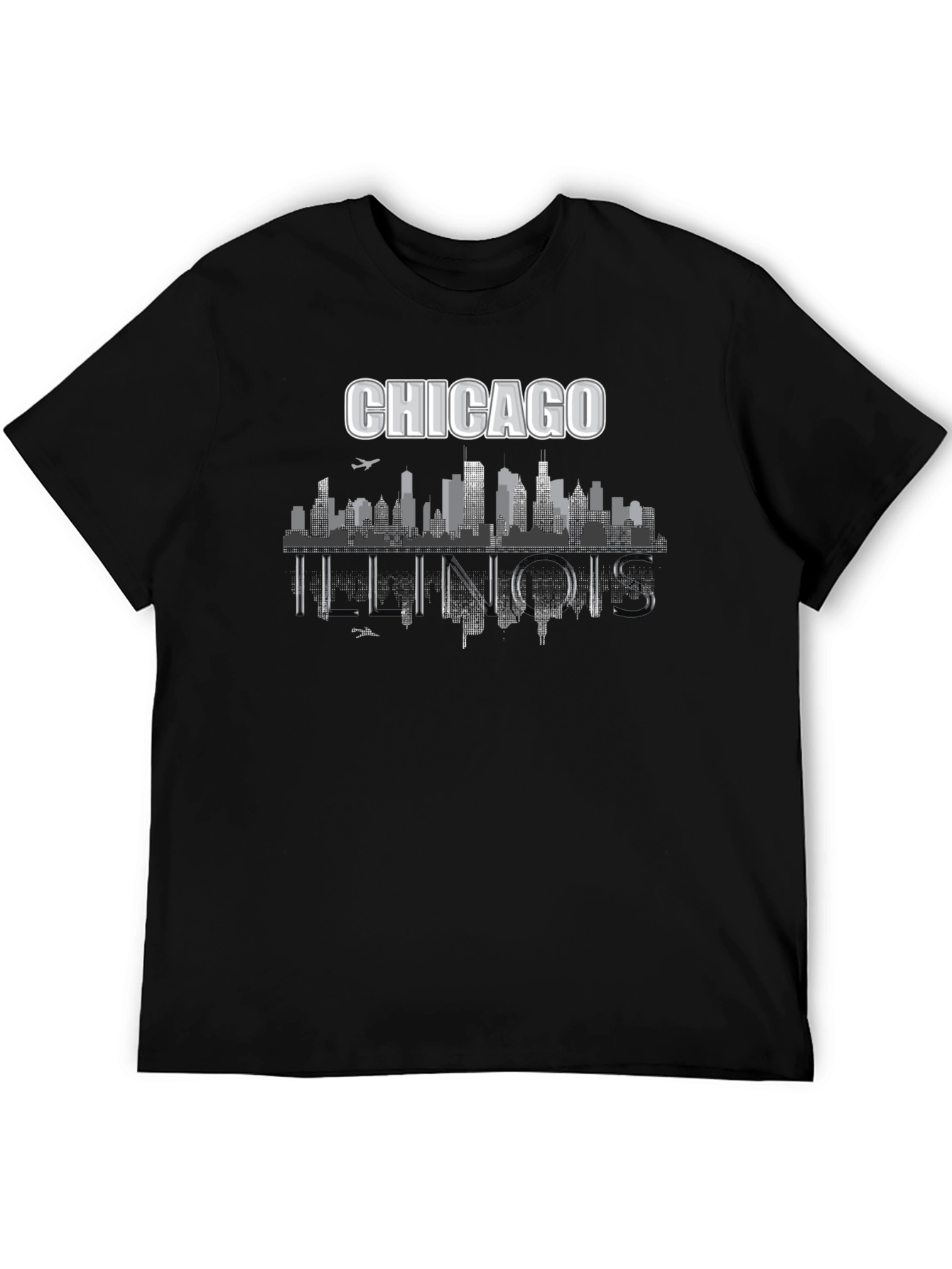 Chicago Illinois Skyline Graphic T-Shirt